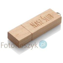 Pendrive Nasz Ślub MG-USB 3.0 jasne drewno (64GB) MG PDw-2 64 GB NŚ 3.0 jasne