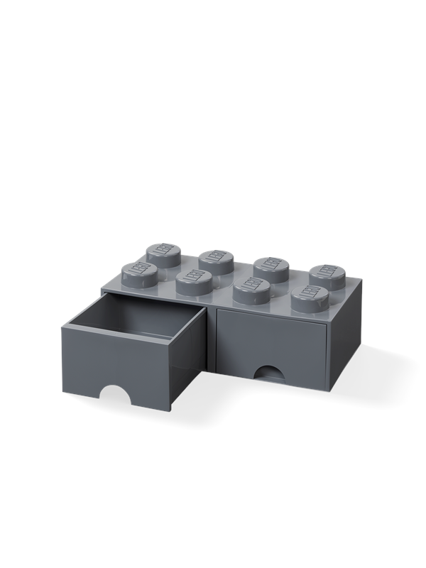Lego Brick Drawer 8 ciemnoszary | 40061754