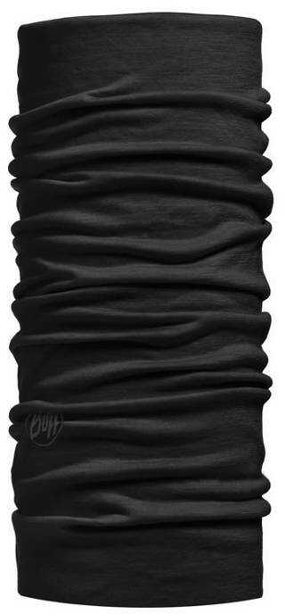 Buff Chusta MERINO LIGHTWEIGHT SOLID BLACK
