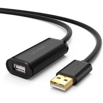 UGREEN Kabel przedłużający USB 2.0 US121, aktywny, 5m (czarny)