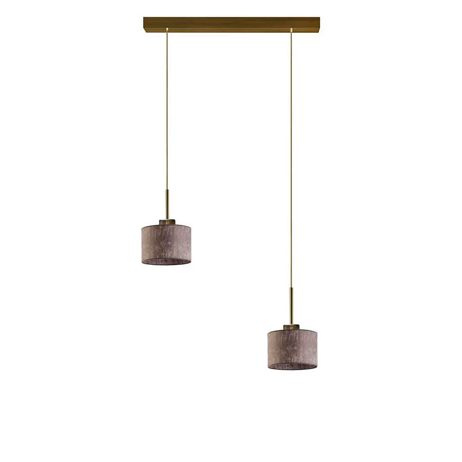 Lampa wisząca do kuchni na złotym stelażu - P2-M87