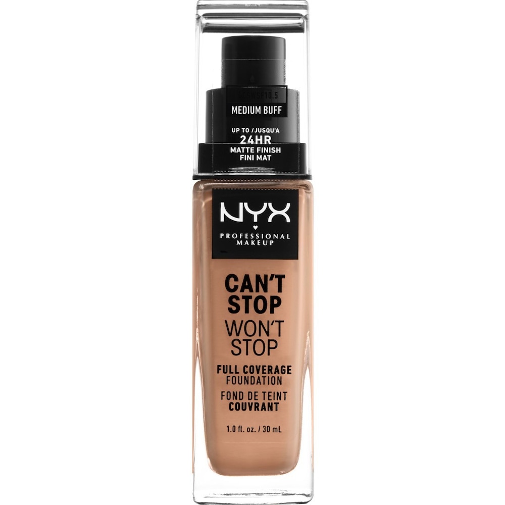 NYX Professional Makeup Professional Makeup - CAN'T STOP WON'T STOP - FULL COVERAGE FOUNDATION - Podkład do twarzy - MEDIUM BUFF NYXSSMBU