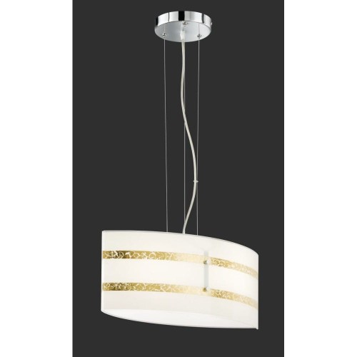 Trio Oświetlenie NIKOSIA Lampa Wisząca Chrom, 2-punktowe 308700279