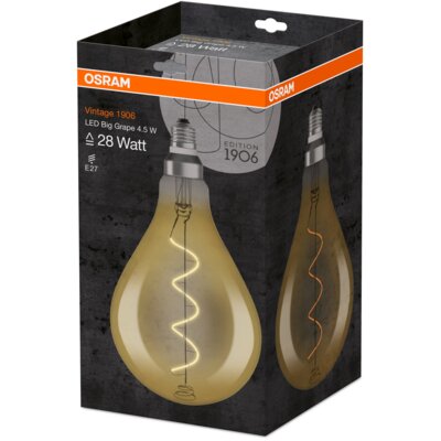 Osram Ledvance Vintage 1906 led cl a160 fil gold 28 non-dim 5w/820 e27