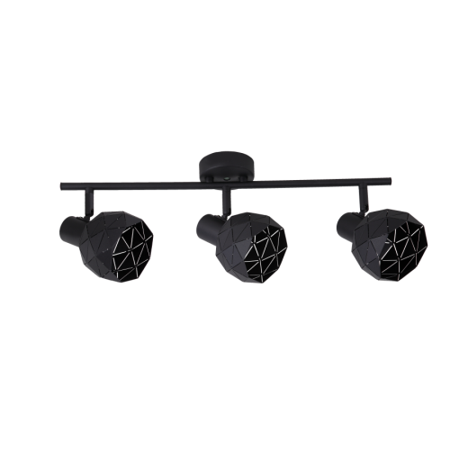 Light Prestige Reus 3pł. spot czarny LP-8069/3WS BK