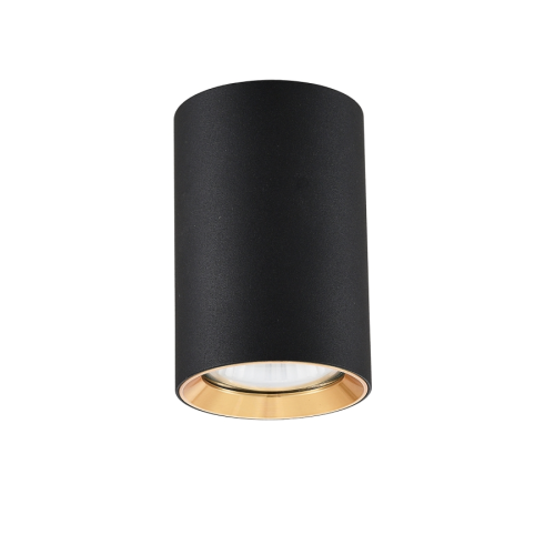 Light Prestige Manacor oczko czarne ze złotym ringiem 9 cm LP-232/1D - 90 BK/GD