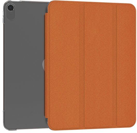 Kingxbar Kingxbar Business Series magnetyczne etui Smart Cover Sleep podstawka iPad Air 2020 pomarańczowy - Pomarańczowy