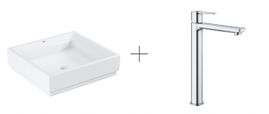 GROHE 3948100H+23405001 UMYWALKA NABLATOWA 50 CM + BATERIA UMYWALKOWA, ROZMIAR XL