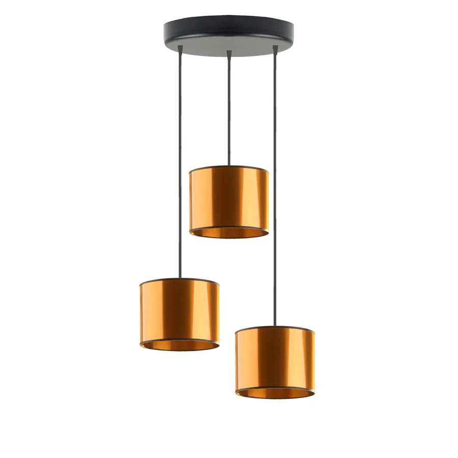 Miedziana lampa wisząca w stylu glamour - 3X EX453 H4-G48