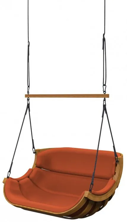 Podwójna huśtawka ogrodowa terracotta K1-P39