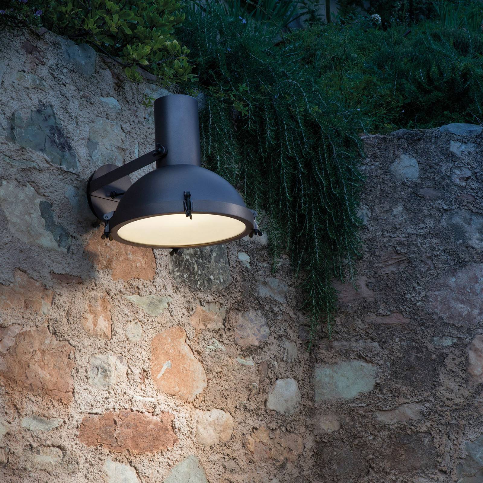 Kinkiet zewnętrzny Nemo Projecteur 365, brąz mokka