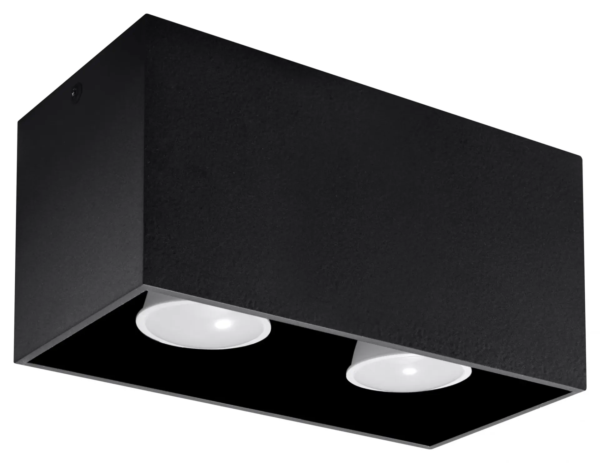 Czarny minimalistyczny plafon LED - 3X EX509 N6-K73