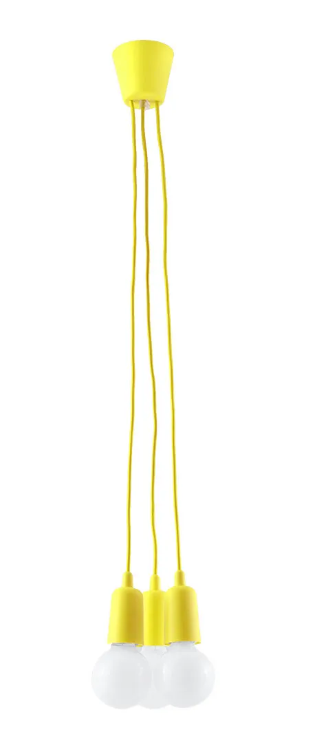 Żółta industrialna lampa wisząca zwisy EX542 D7-F11