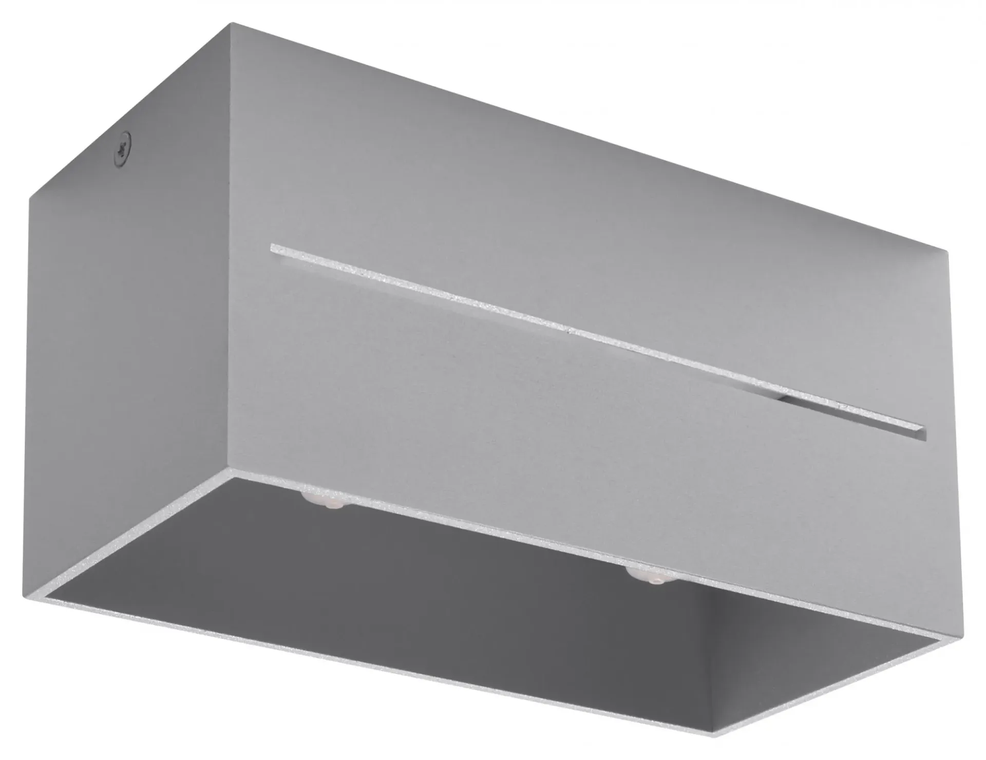 Szary prostokątny plafon LED - EX510 N2-M39
