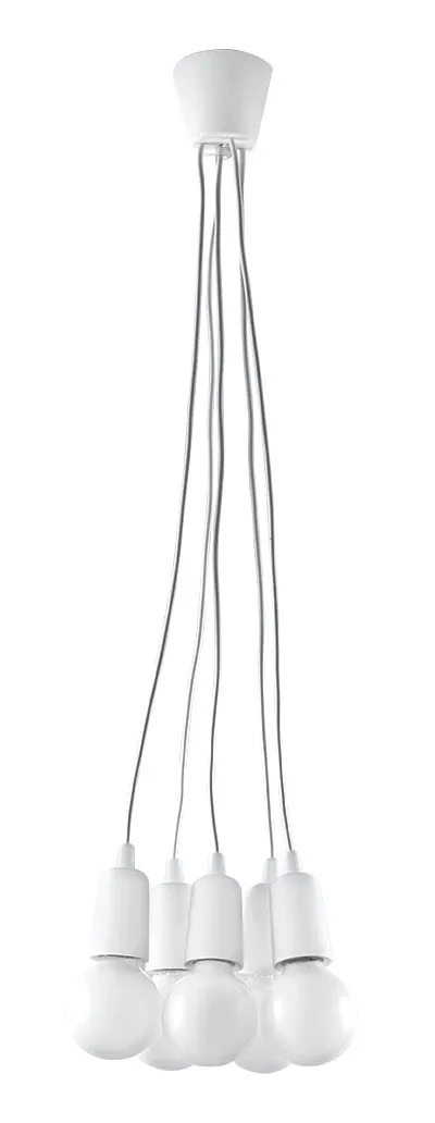 Biała loftowa lampa wisząca zwisy EX543 S5-G13