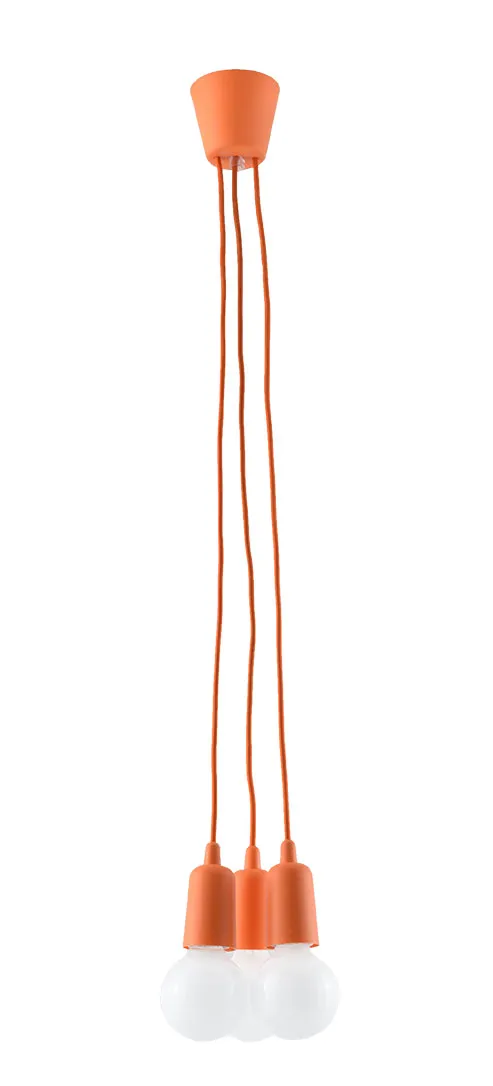 Pomarańczowa loftowa lampa wisząca - EX542 B4-D26