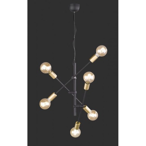 Trio T R I O Lampa wisząca CROSS czarny mat 306700632