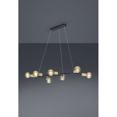 Trio CROSS Lampa Wisząca Czarny 7-punktowe Nowoczesny Obszar wewnętrzny CROSS Czas dostawy od 6-10 dni roboczych 306700732