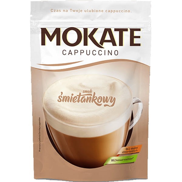 MOKATE SP. Z O.O. Mokate Cappucino Śmietankowe 110g torebka MOK.CAP.SMIETAN.110G