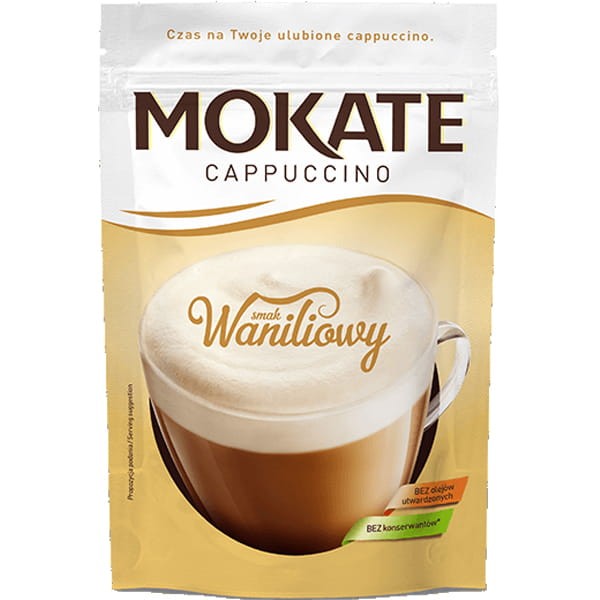 MOKATE SP. Z O.O. Mokate waniliowe cappucino 110g torebka MOK.WANILIA.110G