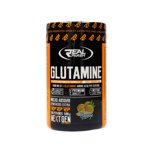 REAL PHARM Glutamine - 500g - Orange - Antykataboliki