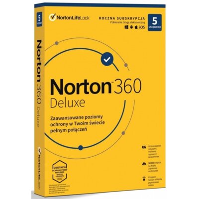 Symantec 360 DELUX 50GB PL 1U 5Dvc 1Y 21408667