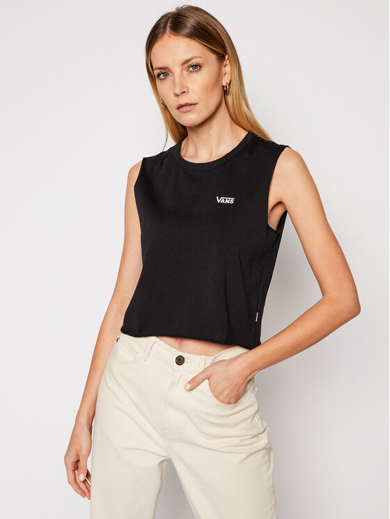Vans Top Junior V Muscle Crop VN0A4DNG Czarny Cropped Fit