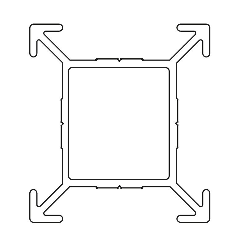 B2B Partner Słupek łączący, wysokość 1200 mm CF-C3A3+5+7+8+9,2way