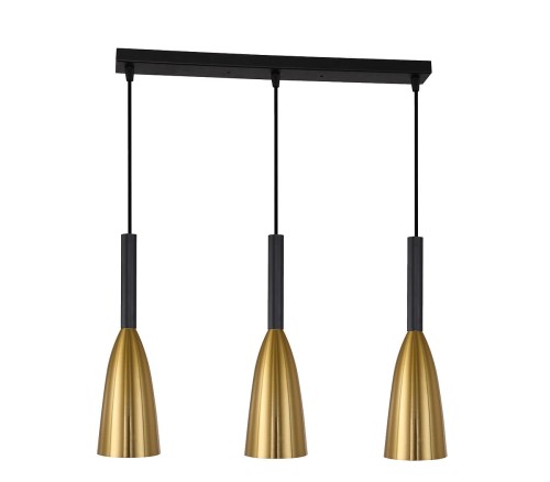 Light Prestige Solin 3 wisząca linia złota LP-181/3L GD