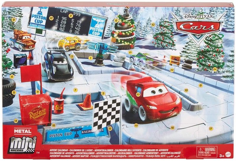 KALENDARZ ADWENTOWY 24 MATTEL CARS AUTA + 25 ELEMENTÓW