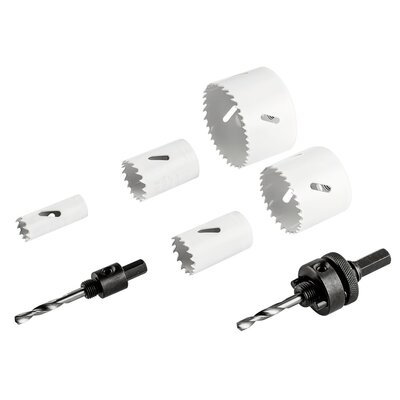 VERTO Otwornice bi-metalowe 19-68 mm, zestaw 7 szt. 60H968