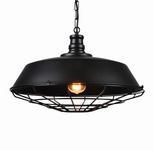 Lumina Deco Deco LAMPA WISZĄCA INDUSTRIALNA LOFT CZARNA ARIGIO D45 LDP 6862-450 (BK)