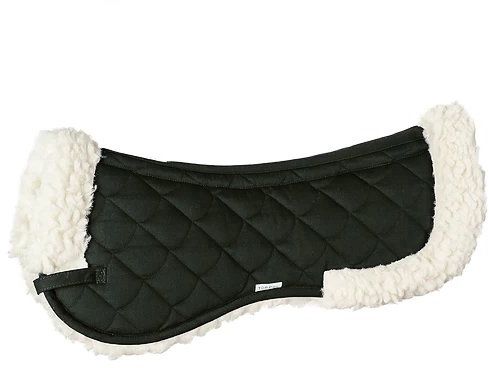 TORPOL Podkładka pod siodło z owczej wełny NELSON - czarny