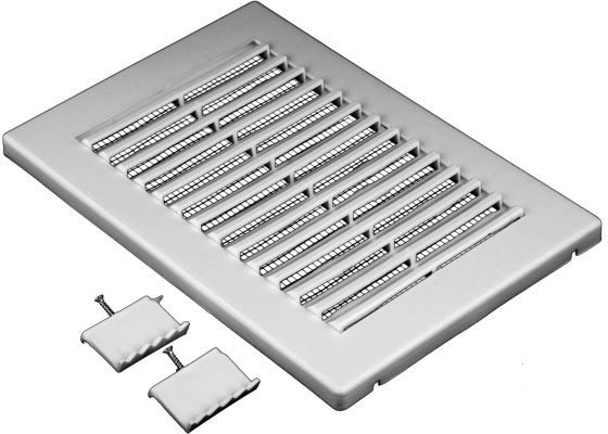 Kratka wentylacyjna 14x14cm nawiew z siatką BIAŁA