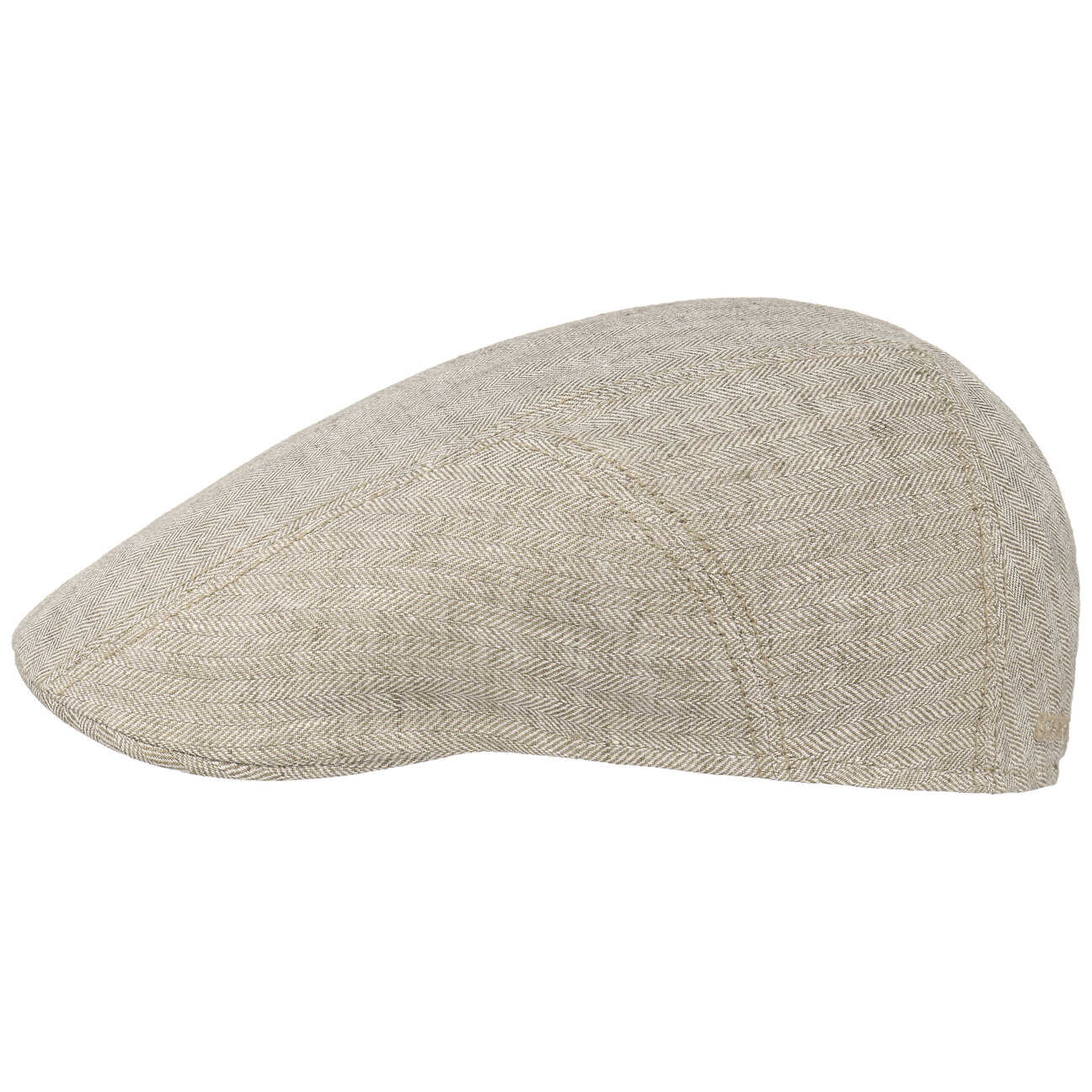 Kaszkiet Jodełka Len by Stetson, jasnobeżowy, 63 cm