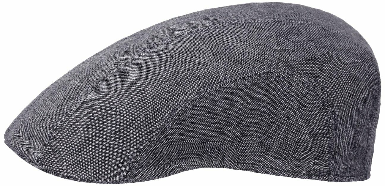 Płaski Kaszkiet Madison Len by Stetson, szary, 63 cm