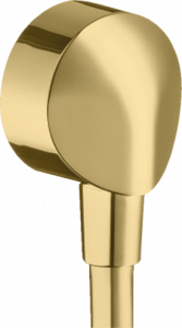 HANSGROHE 27454990 FixFit Przyłącze węża bez zaworu zwrotnego E, złoty opt. poler.