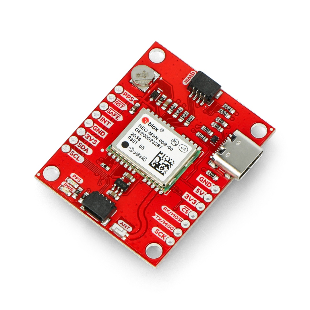 Moduł GPS NEO-M9N - wbudowana antena - Qwiic - SparkFun GPS-15733