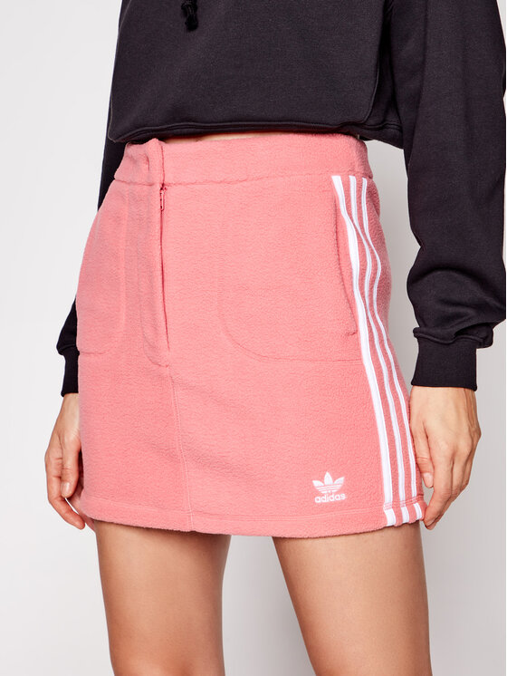 Adidas Spódnica mini Fleece GN2801 Różowy Slim Fit