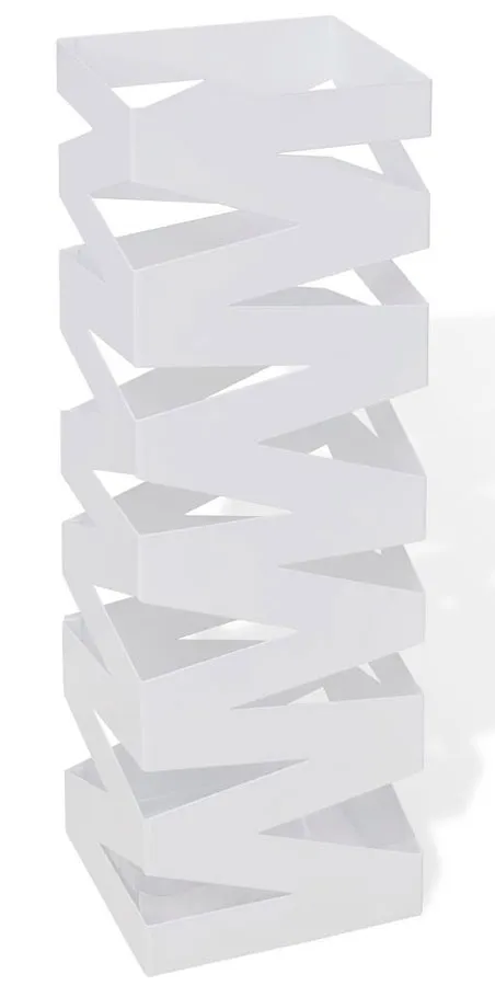 Biały modernistyczny metalowy parasolnik Z4-F27