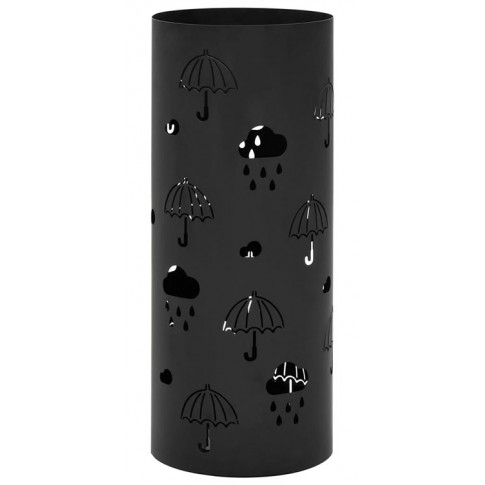 Czarny stalowy stojak na parasole D8-M70