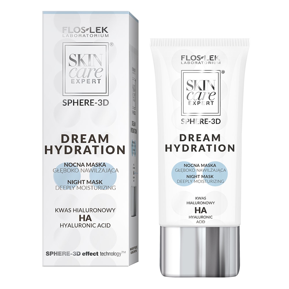 Flos-Lek Skin Care Expert Sphere-3D Nocna Maska głęboko nawilżająca Dream Hydration 50ml