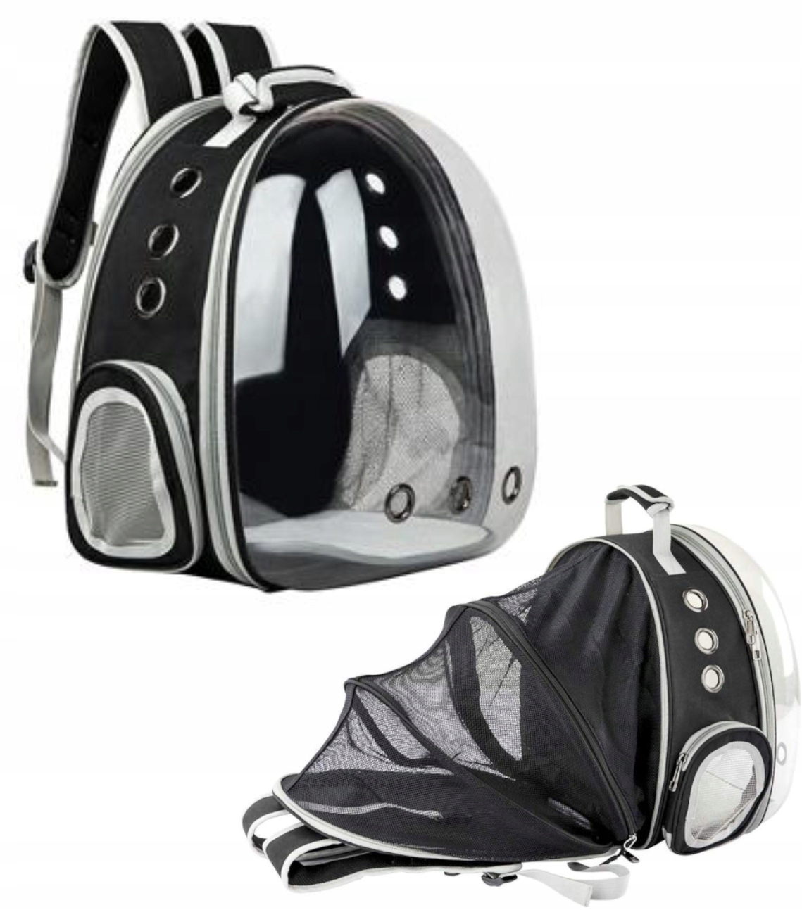 Transporter Plecak Torba Kota Psa Przezroczysty
