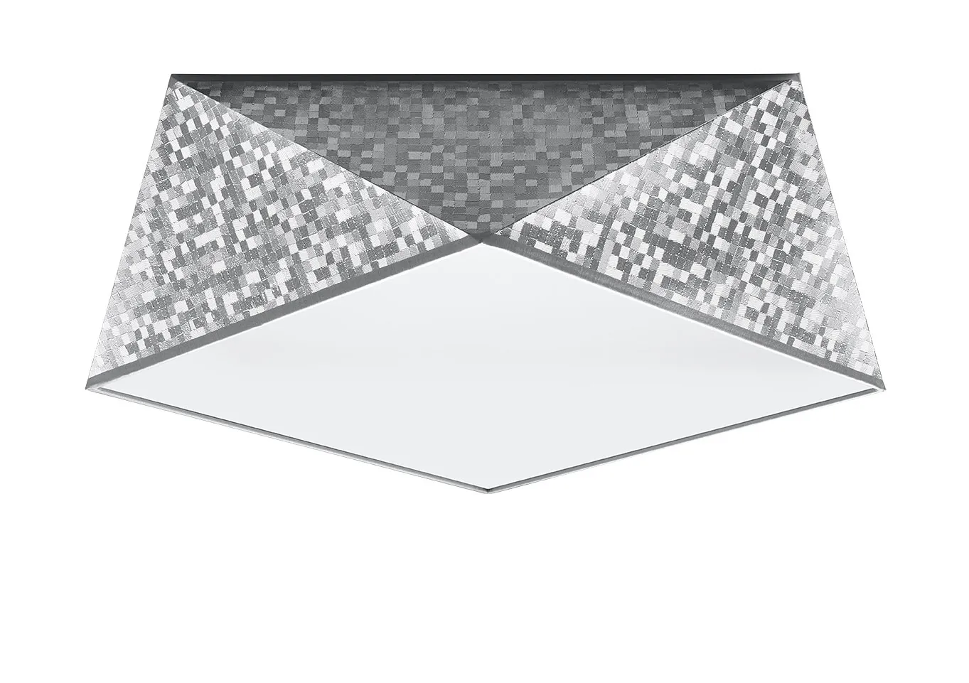 Srebrny designerski plafon - 3X EX590 H4-C61