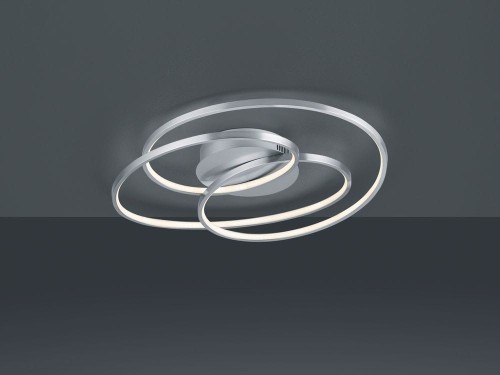 Trio GALE Nikiel mat LED 38,5W 3000K ściemnialna lampa sufitowa 673916007