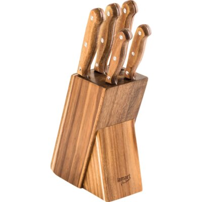 Lamart Zestaw 5 noży w bloku WOOD LT2080 42002449