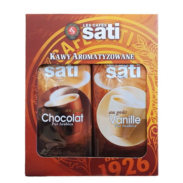 Sati Sati zestaw 2x250g kawa waniliowa i czekoladowa mi SATI.WAN.CZE.2X250.M