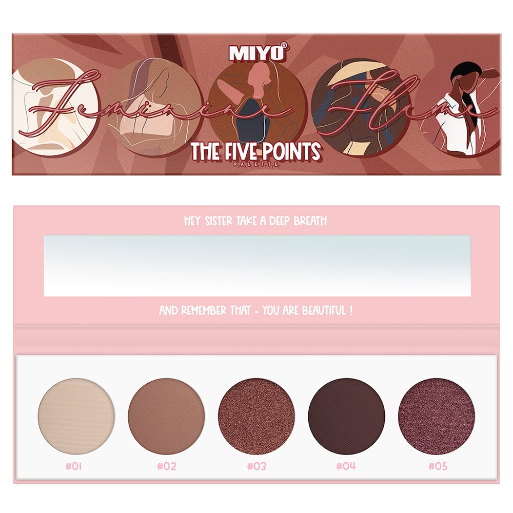 MIYO PALETA CIENI FIVE POINTS NR 11 FEMININE FLAME