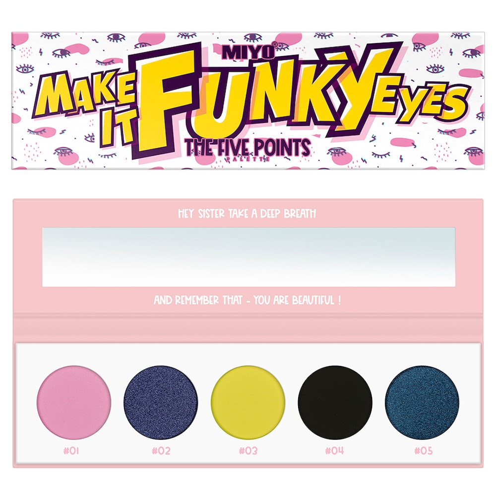 Pierre Rene MIYO FIVE POINTS COLOR BOX EDITION Paleta 5 cieni 26 MAKE IT FUNKY EYES