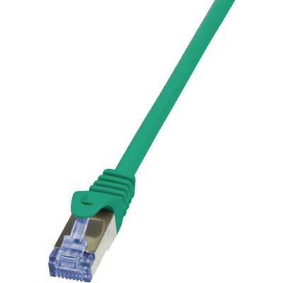 LogiLink Kabel sieciowy CQ3055S CAT 6A S/FTP AWG 26/7 RJ45 2 m Zielony